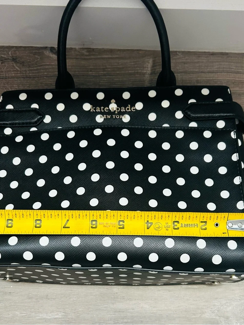 kate spade Black and White Polka Dot Satchel